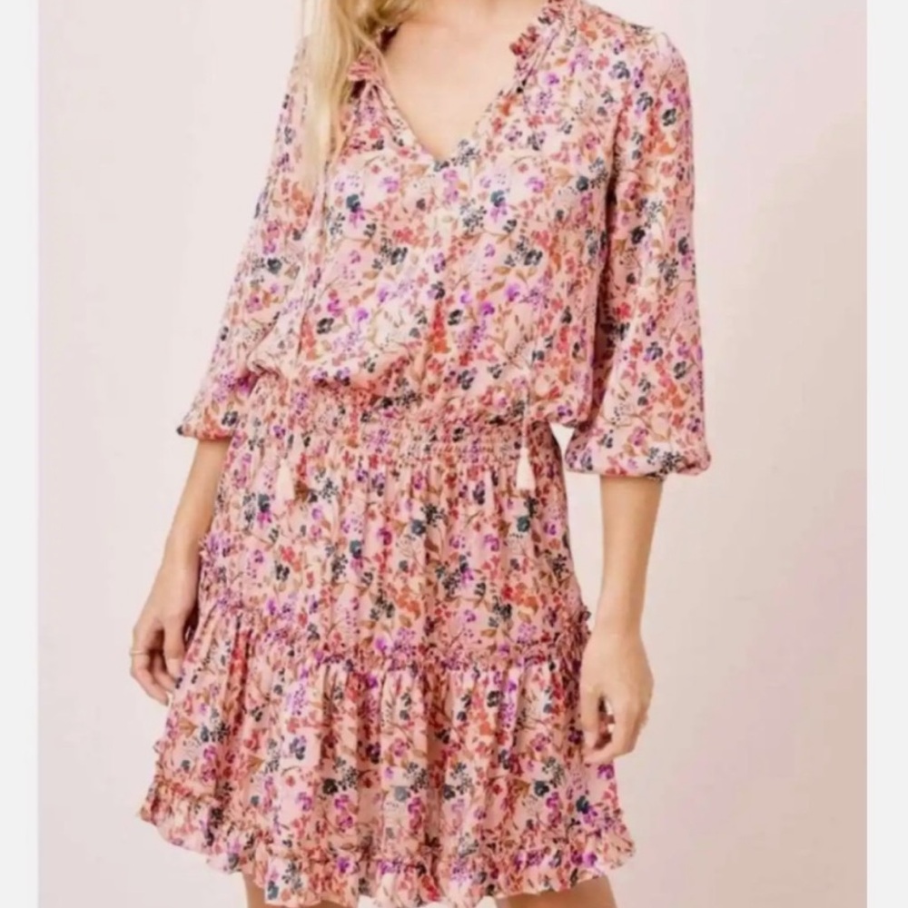 Lovestitch Floral Smocked Waist Dress